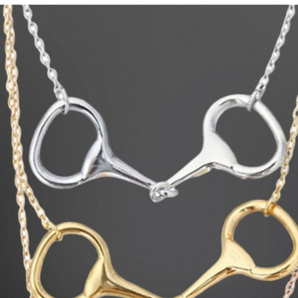 Snaffle Bit Necklace | Sterling Silver | Equestrian